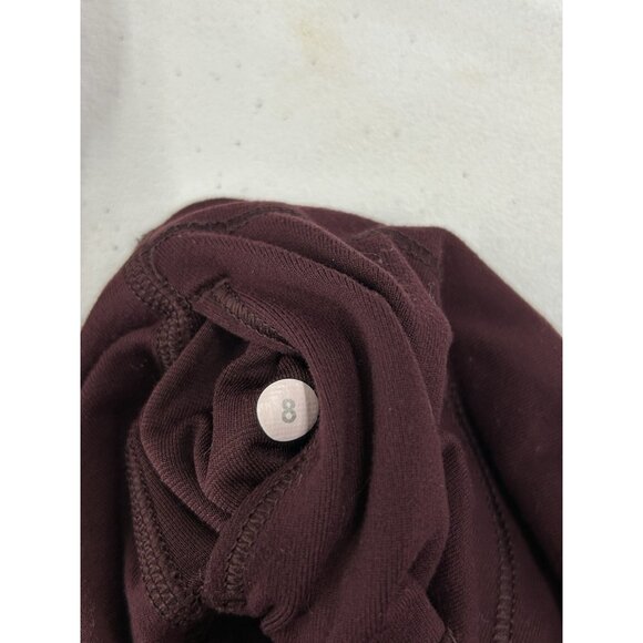 Lululemon Leggings Women’s Sz 8 Wunder Under High-Rise Tight 22" Mulled Wine Gym - Picture 3 of 7